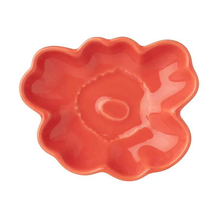 Plato Unikko shape 9,5 cm - Rojo anaranjado - Marimekko