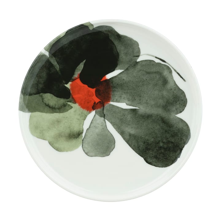 Plato Valssi Ø20 cm - Blanco-verde bosque-rojo tomate - Marimekko