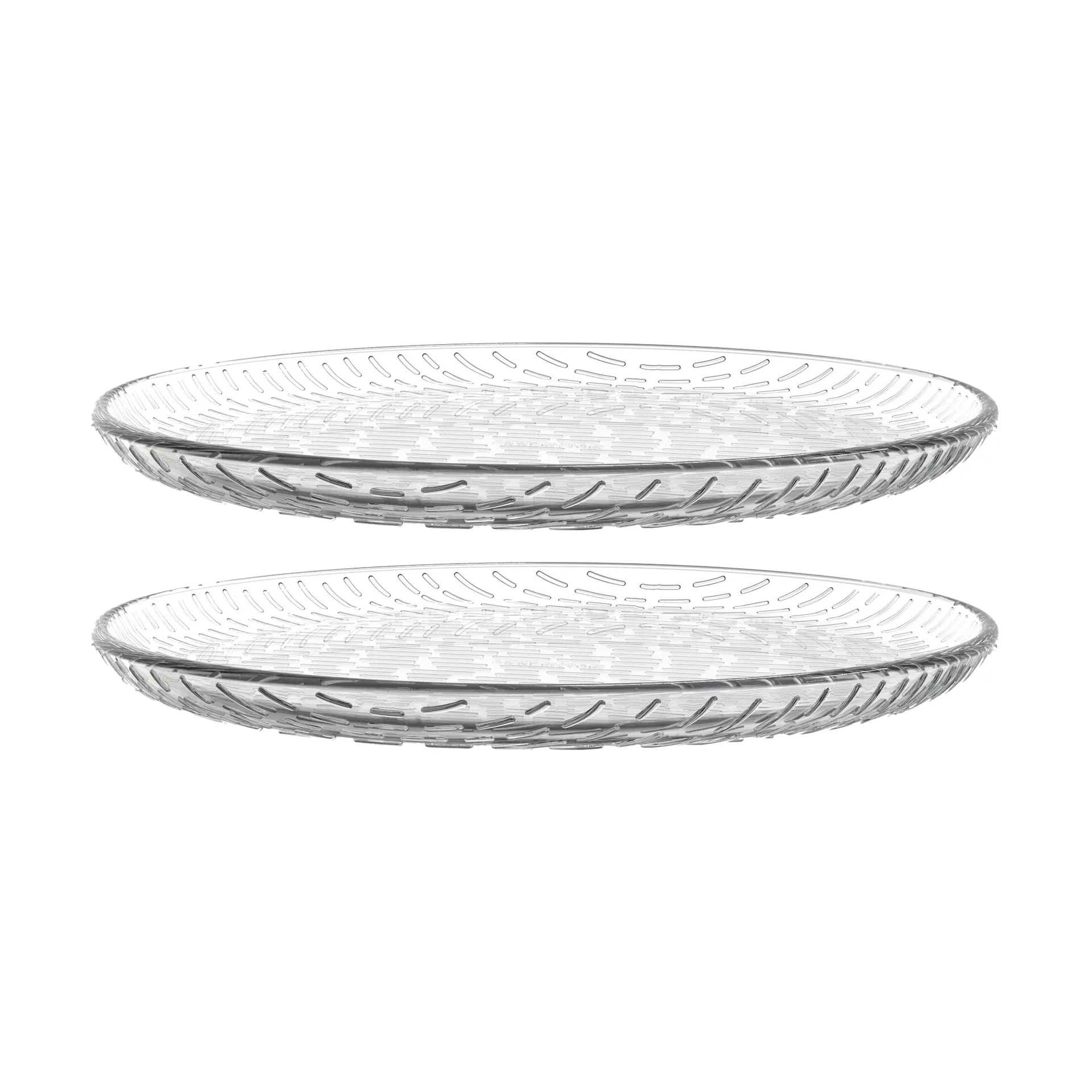 Platos de vidrio Syksy Ø17 cm 2-pack, Clear Marimekko