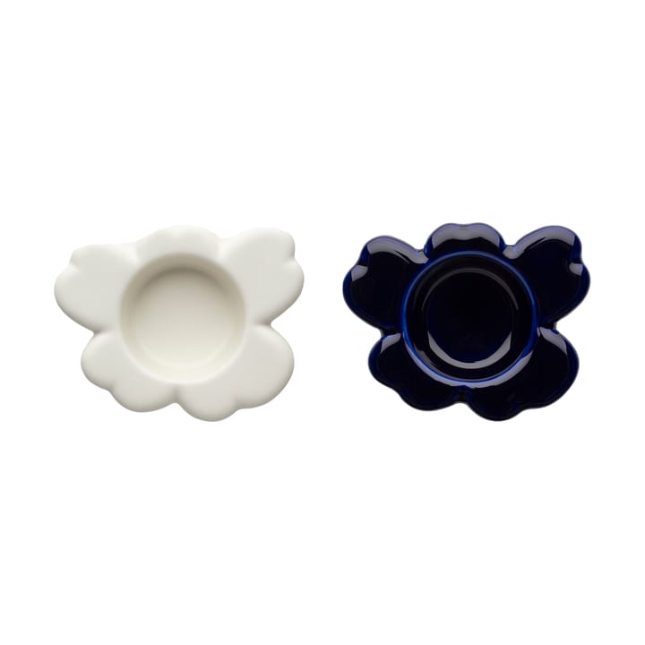 Portavelas Unikko 3x10 cm, Matte white Marimekko