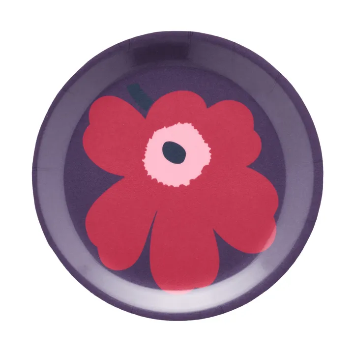 Posavasos Unikko - Ciruela-arándano-rosa, Ø11 cm - Marimekko