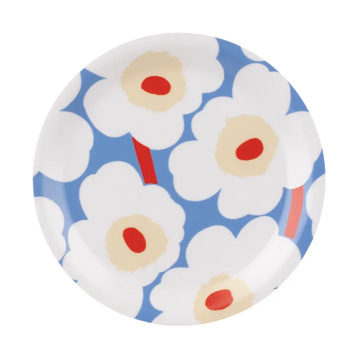 Posavasos Unikko - Light blue-off white-melón-orange red, Ø11 cm - Marimekko