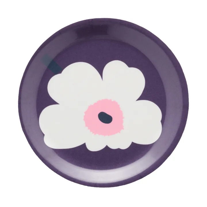 Posavasos Unikko - Plum-white-rose, Ø11 cm - Marimekko