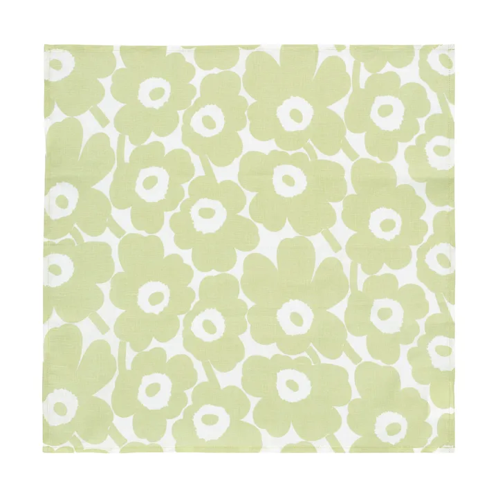 Servilleta de tela Mini Unikko 43x43 cm - Pear-blanco - Marimekko