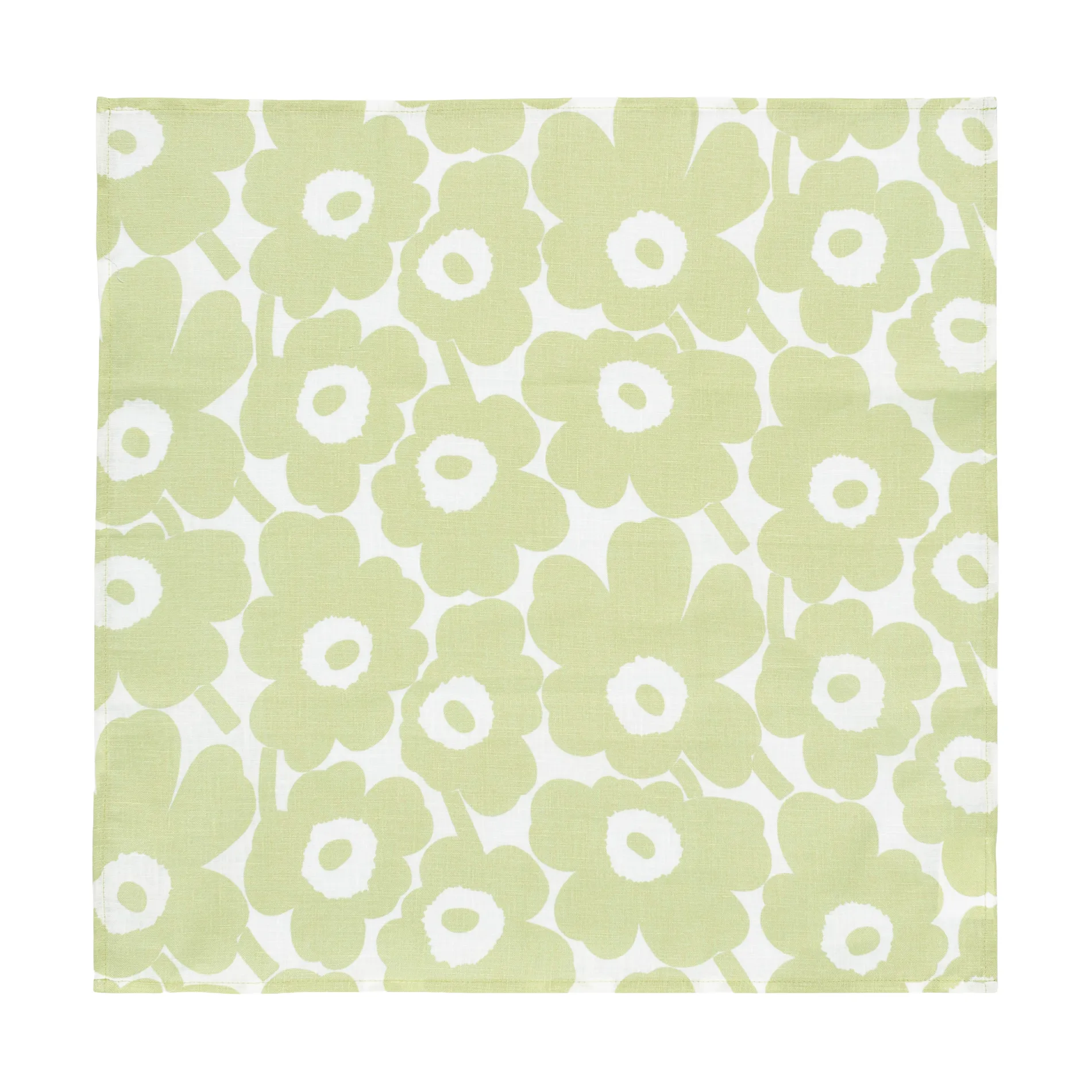 Servilleta de tela Mini Unikko 43x43 cm, Pear-white Marimekko