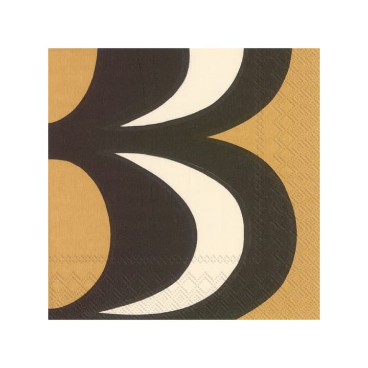 Servilleta Kaivo 33x33 cm, set de 20, Black-cream Marimekko
