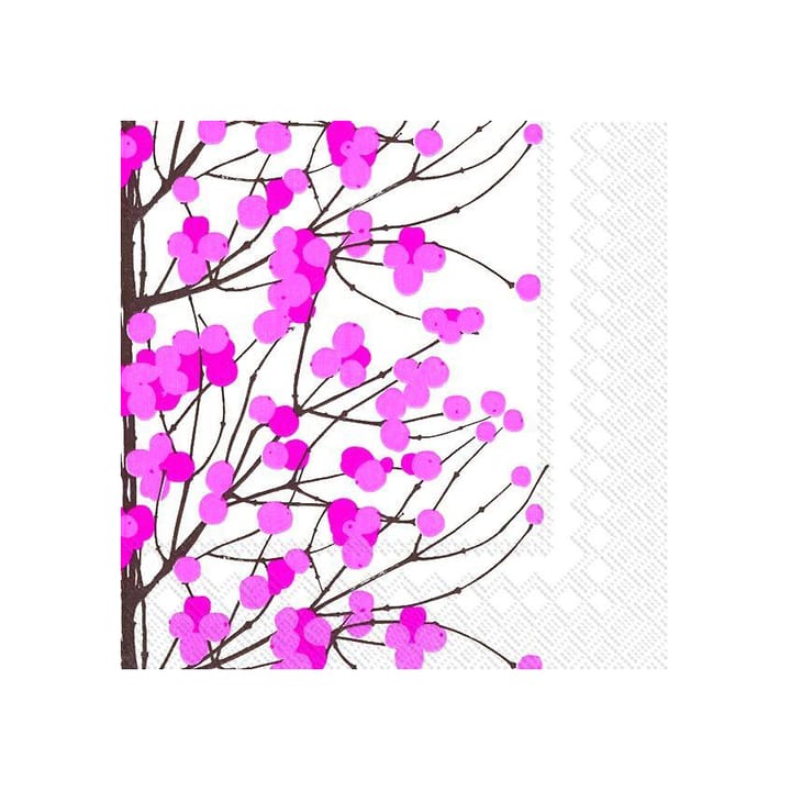 Servilleta Lumimarja 40x40 cm, set de 20 - blanco-rosa - Marimekko