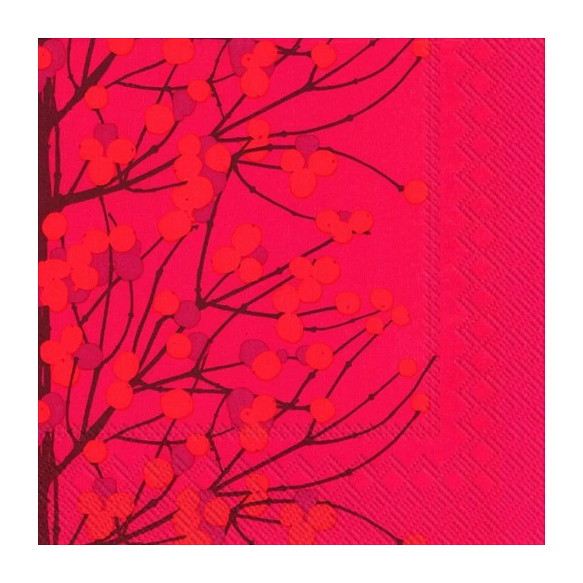 Servilleta Lumimarja 40x40 cm, set de 20, Red Marimekko