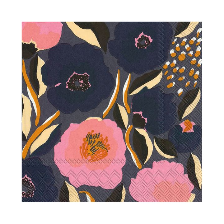 Servilleta Rosarium 33x33 cm, set de 20 - Azul - Marimekko