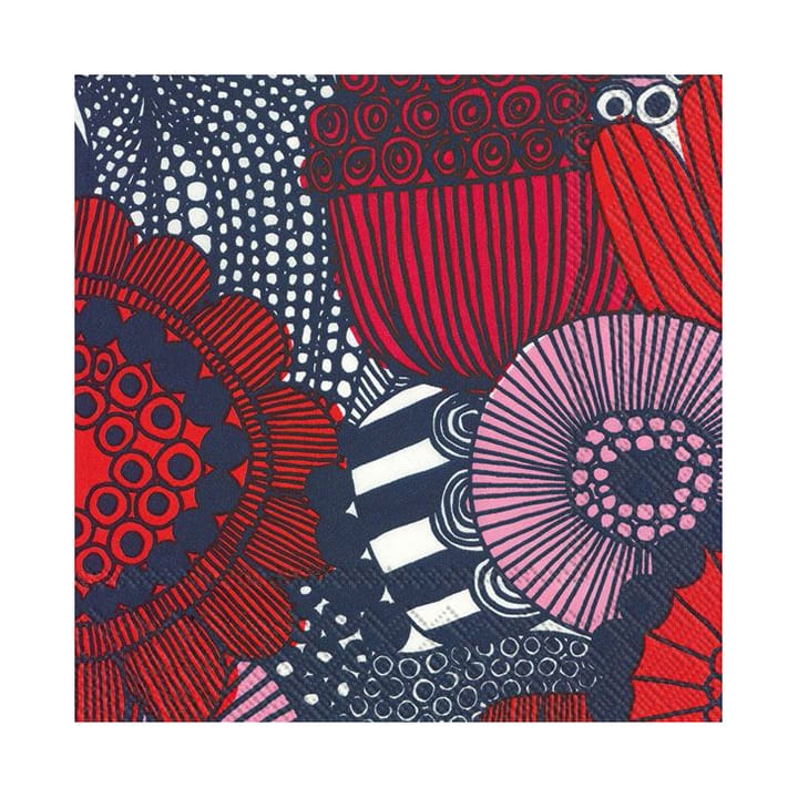 Servilleta Siirtolapuutarha 33x33 cm, set de 20 - Rosa - Marimekko