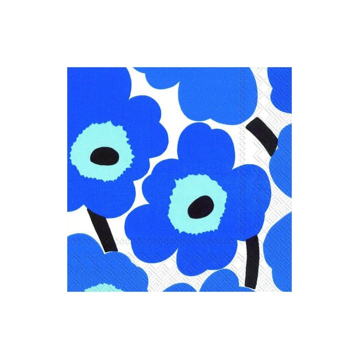 Servilleta Unniko 33x33 cm, set de 20 - azul - Marimekko