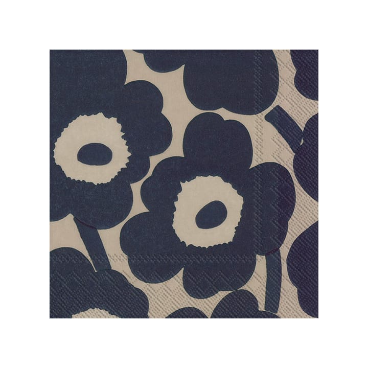 Servilleta Unniko 33x33 cm, set de 20 - Linen-blue - Marimekko