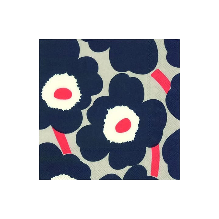 Servilleta Unniko 33x33 cm, set de 20 - lino - Marimekko