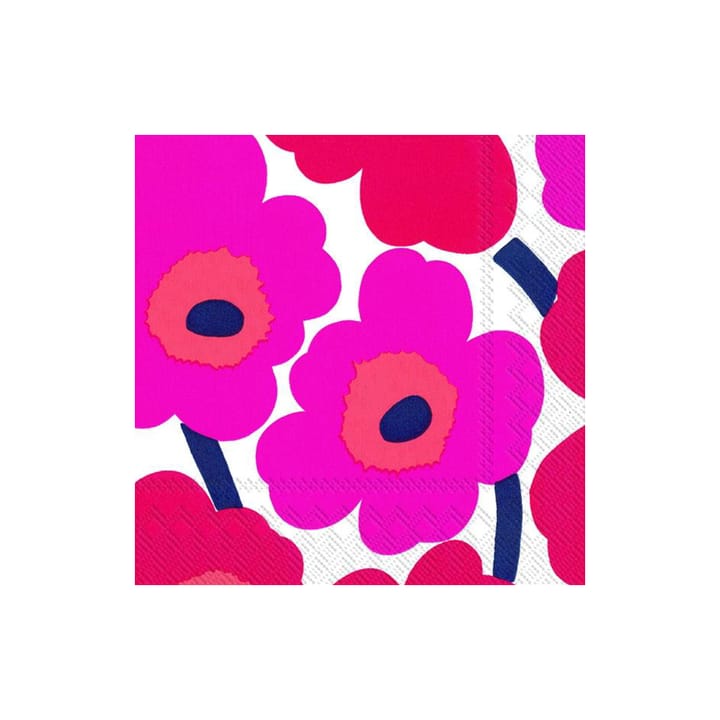Servilleta Unniko 33x33 cm, set de 20 - rojo - Marimekko