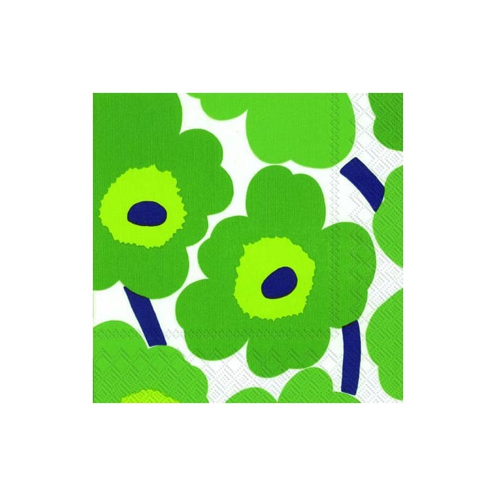 Servilleta Unniko 33x33 cm, set de 20 - verde - Marimekko