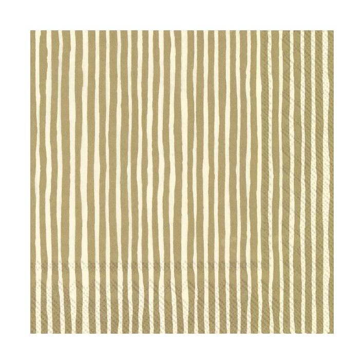 Servilleta Varvunraita 33x33 cm, set de 20 - Gold - Marimekko