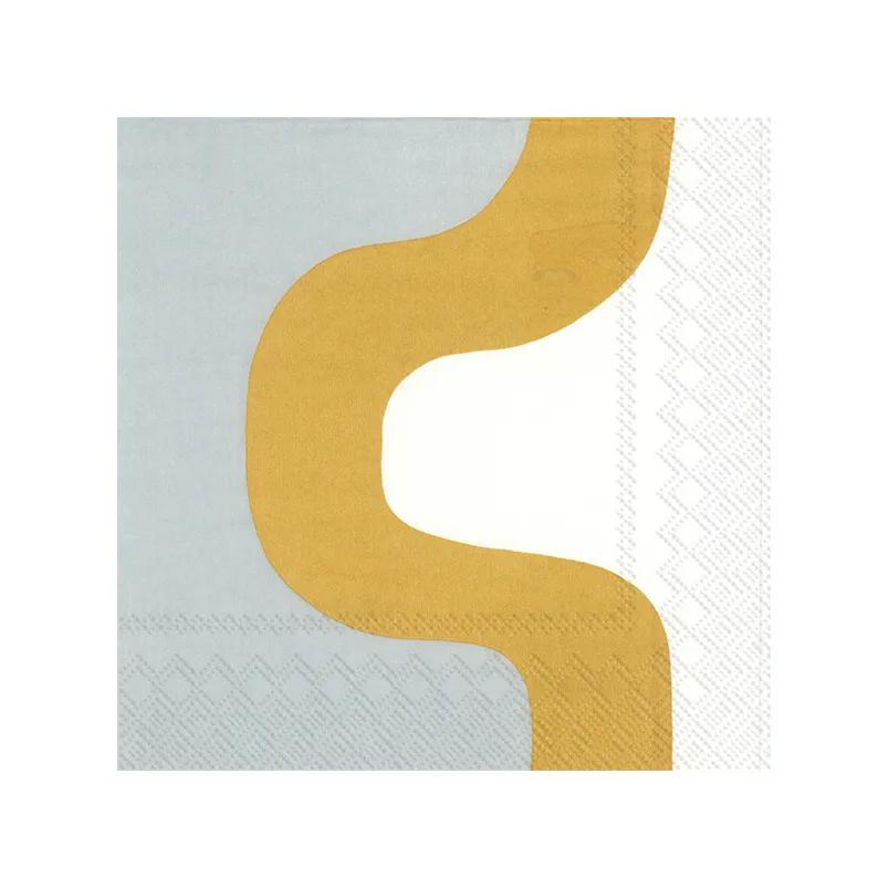 Servilletas Seireeni 33x33 cm, 20-pack, Gold Marimekko