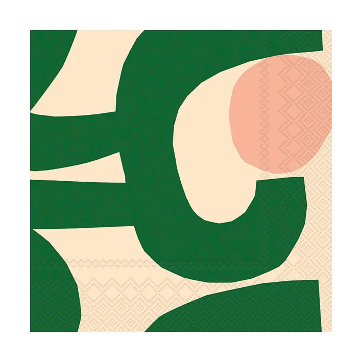 Servilletas Seppel 33x33 cm 20-pack, Verde Marimekko