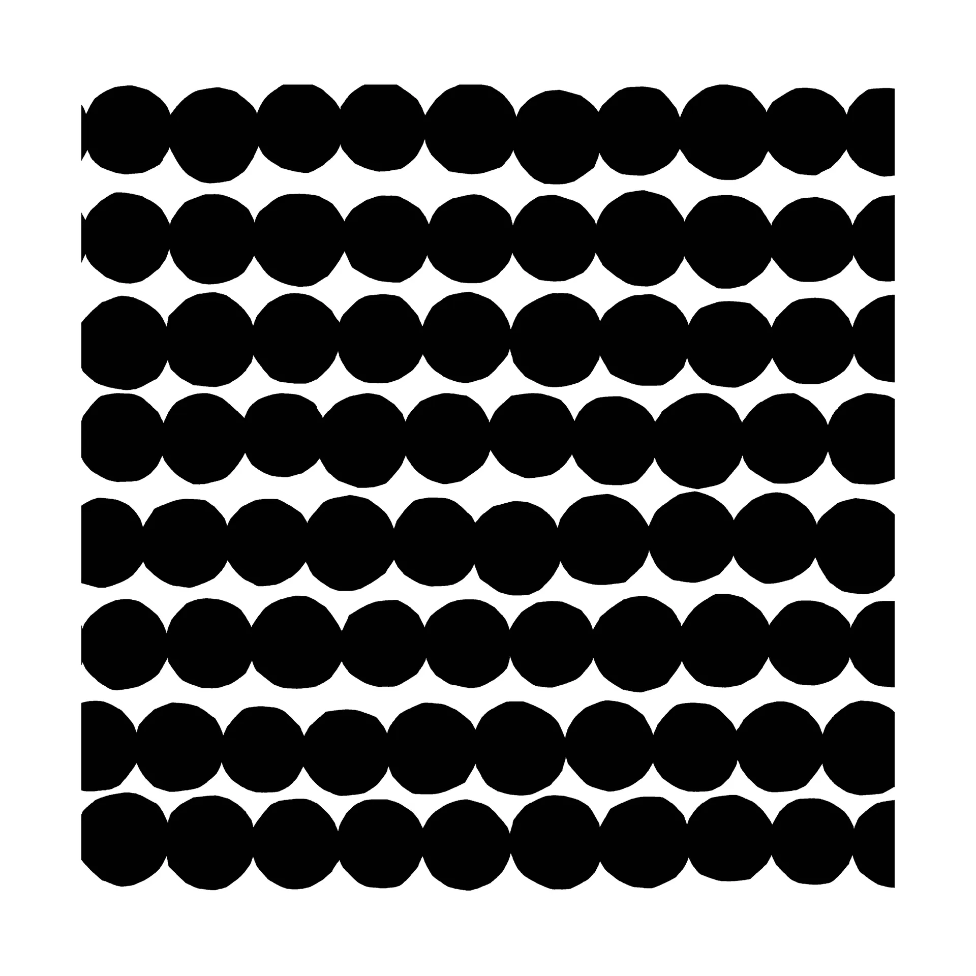 Servilletas Unniko 33x33 cm, 20-pack, Black-White Marimekko