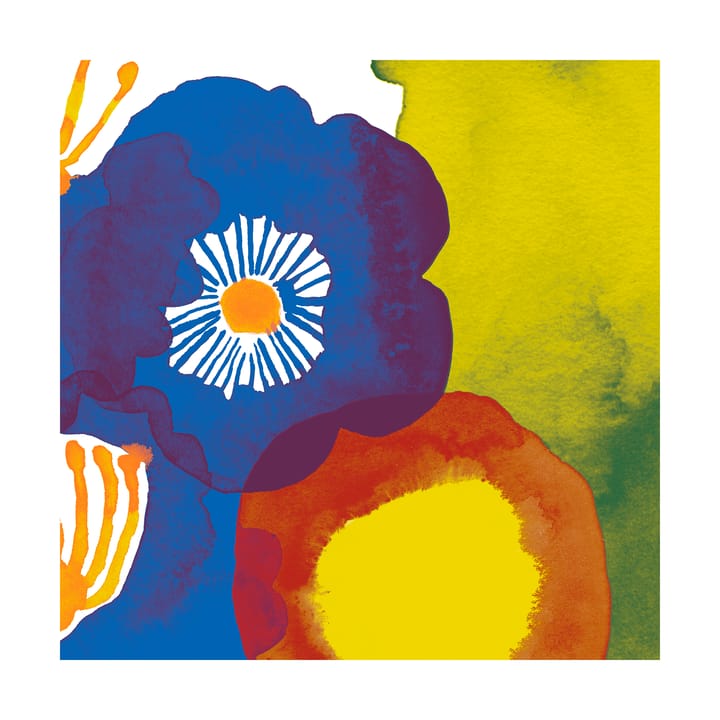 Servilletas Unniko 33x33 cm, 20-pack - Blue-amarillo-rojo - Marimekko