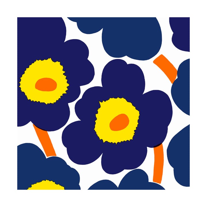 Servilletas Unniko 33x33 cm, 20-pack - Blue-Yellow - Marimekko