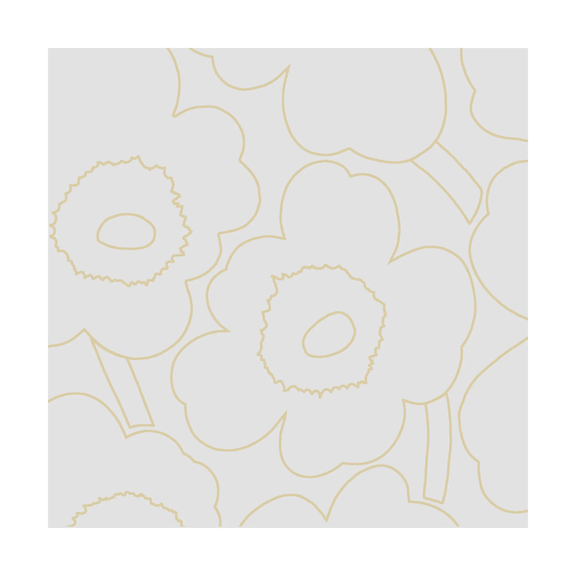 Servilletas Unniko 33x33 cm, 20-pack, Cream Gold Marimekko