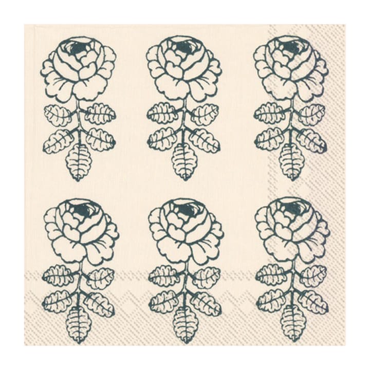Servilletas Unniko 33x33 cm, 20-pack, Cream-green Marimekko