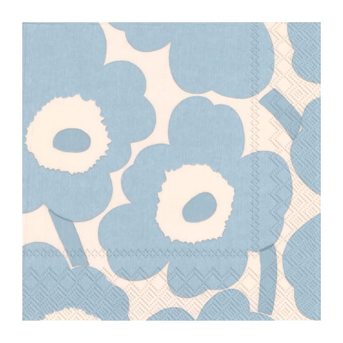 Servilletas Unniko 33x33 cm, 20-pack - Cream light blue - Marimekko