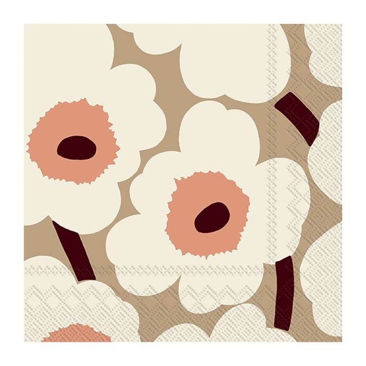 Servilletas Unniko 33x33 cm, 20-pack - Cream - Marimekko