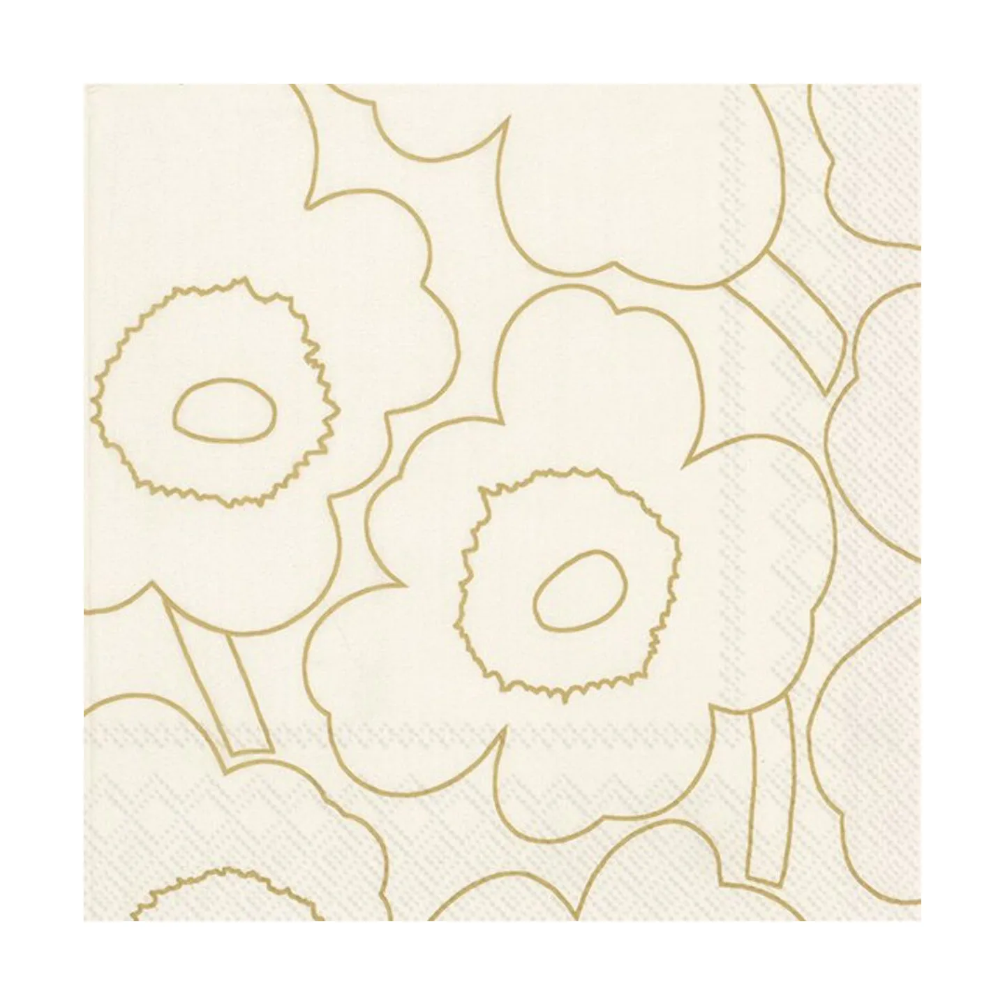 Servilletas Unniko 33x33 cm, 20-pack, Gold Marimekko