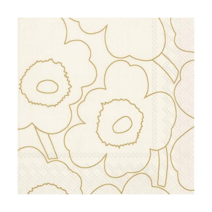 Servilletas Unniko 33x33 cm, 20-pack - Gold - Marimekko