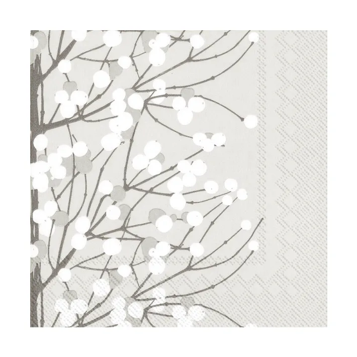 Servilletas Unniko 33x33 cm, 20-pack, Gris Marimekko