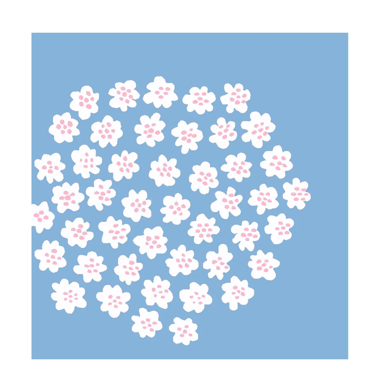 Servilletas Unniko 33x33 cm, 20-pack, Light Blue Marimekko