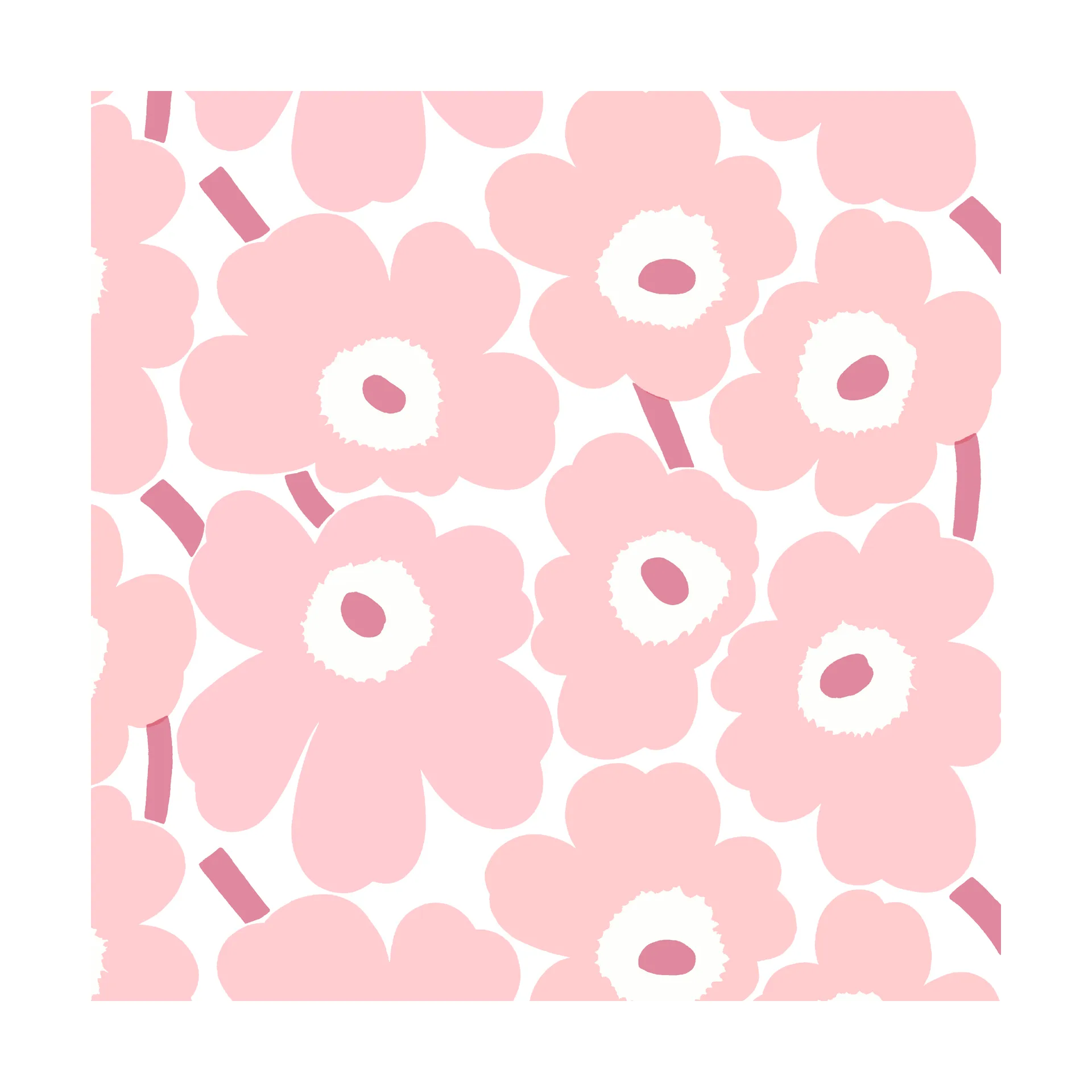 Servilletas Unniko 33x33 cm, 20-pack, Light Pink Marimekko