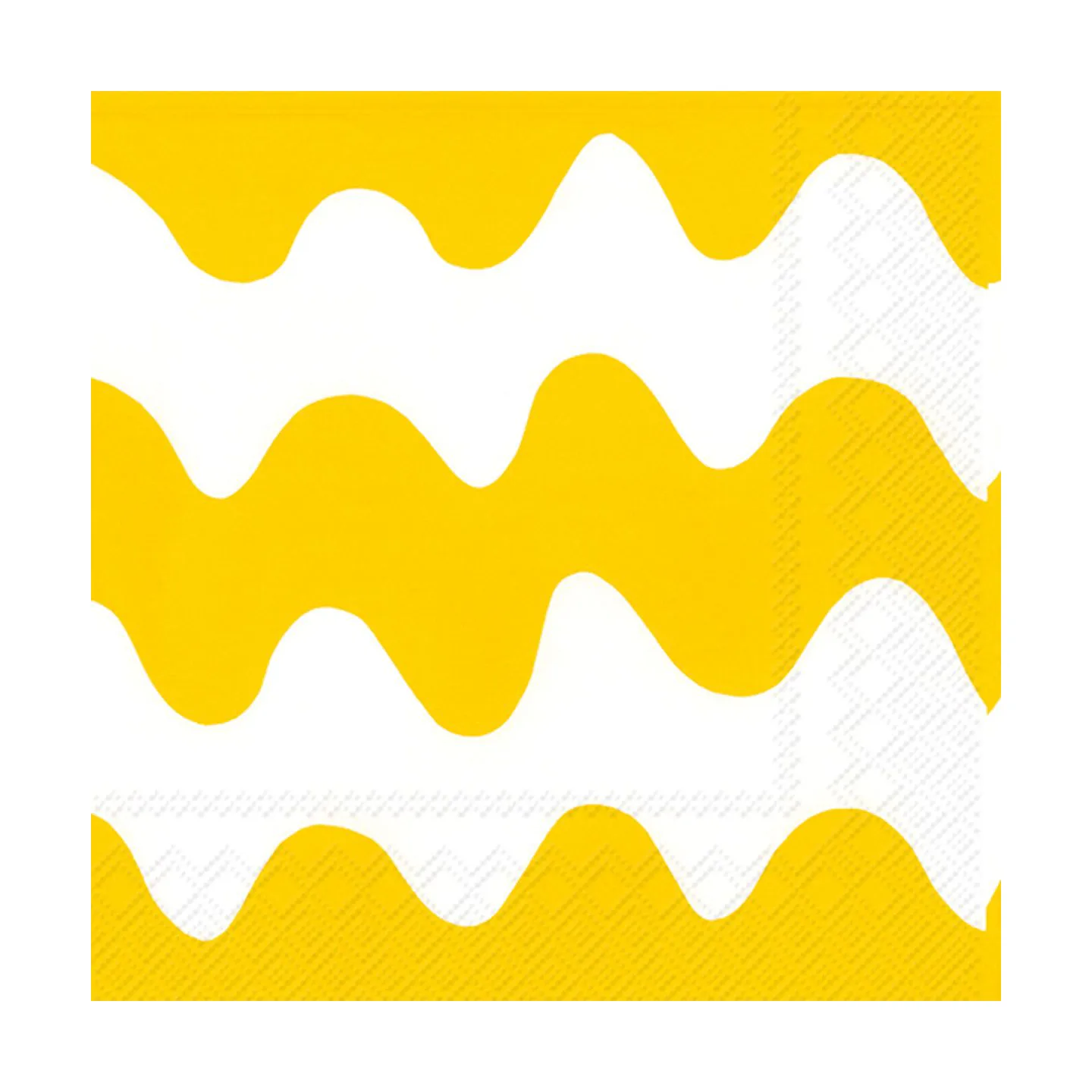 Servilletas Unniko 33x33 cm, 20-pack, Light yellow Marimekko