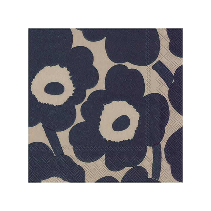 Servilletas Unniko 33x33 cm, 20-pack - Linen-blue - Marimekko