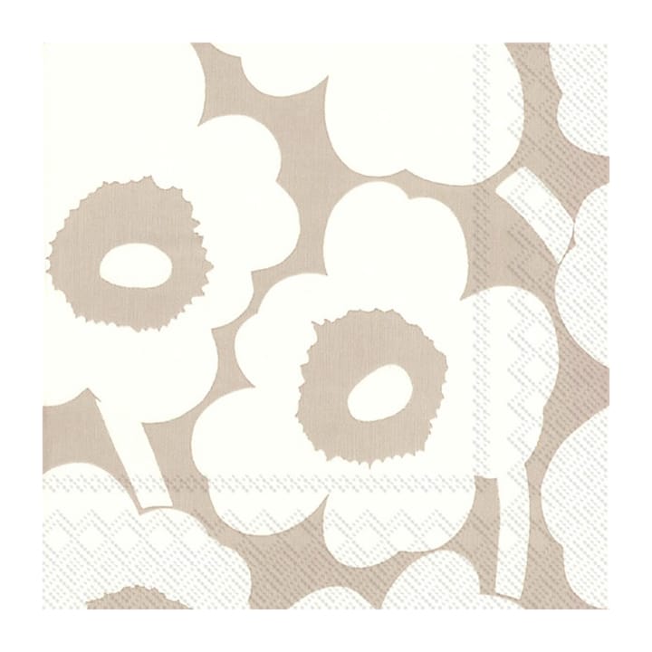 Servilletas Unniko 33x33 cm, 20-pack - Linen-cream - Marimekko