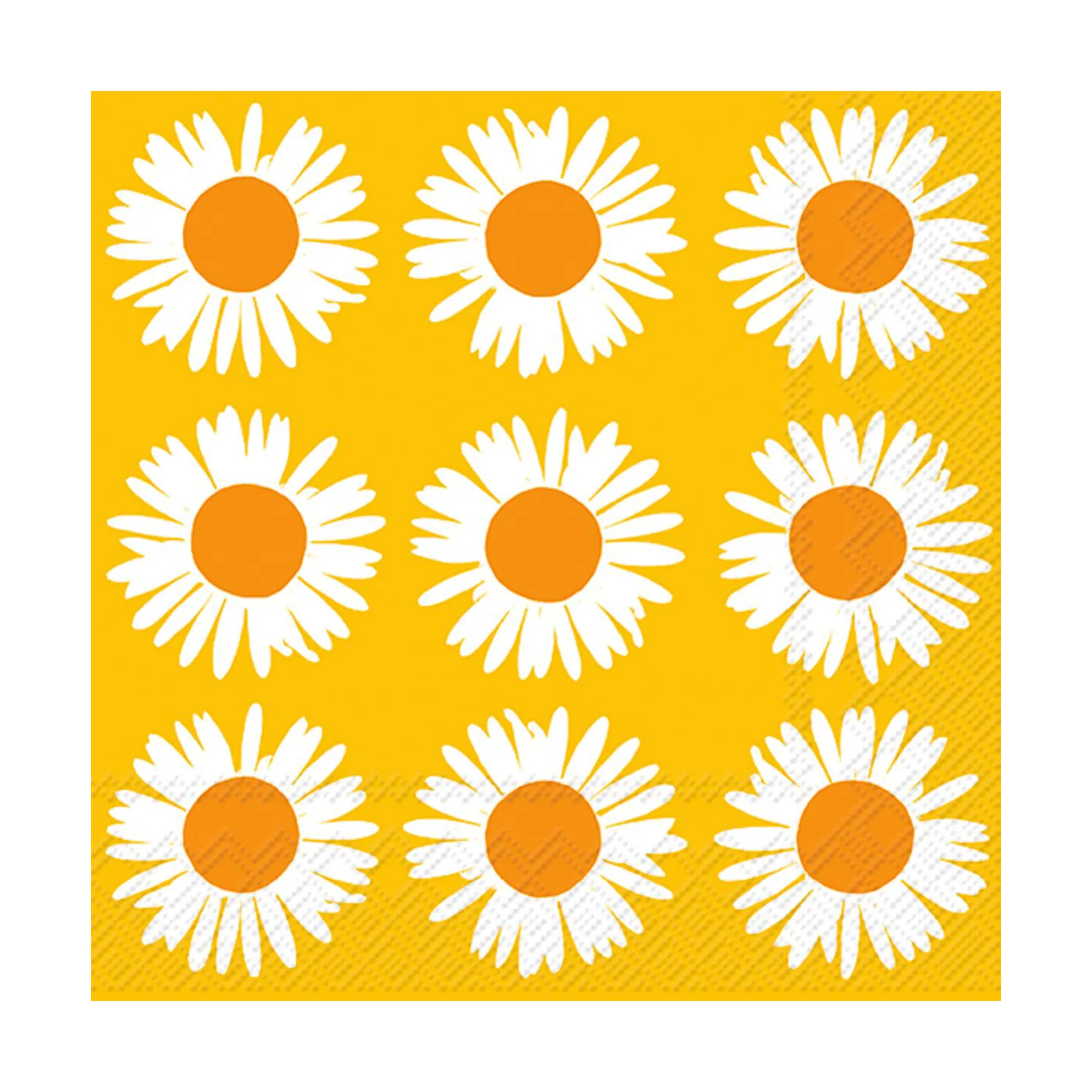 Servilletas Unniko 33x33 cm, 20-pack, Orange-yellow Marimekko
