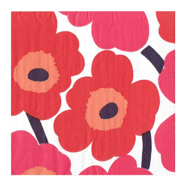 Servilletas Unniko 33x33 cm, 20-pack - rojo - Marimekko