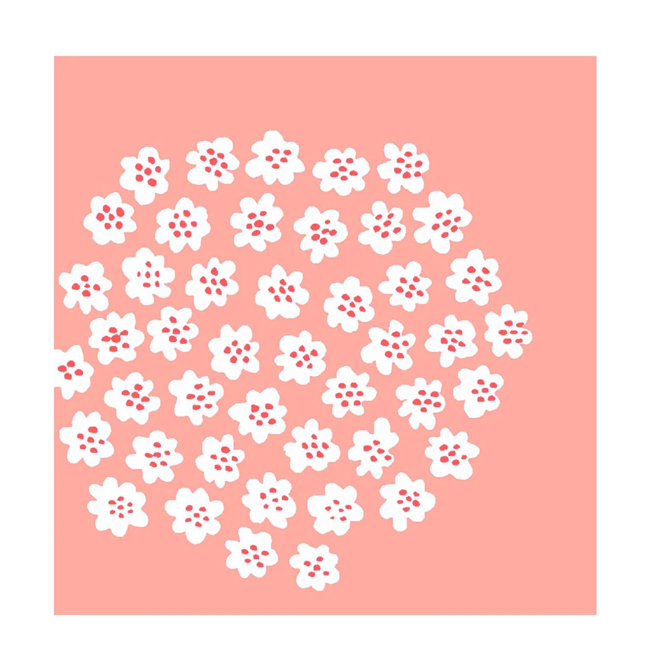 Servilletas Unniko 33x33 cm, 20-pack, Rose Marimekko