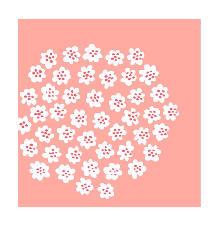 Servilletas Unniko 33x33 cm, 20-pack - Rose - Marimekko