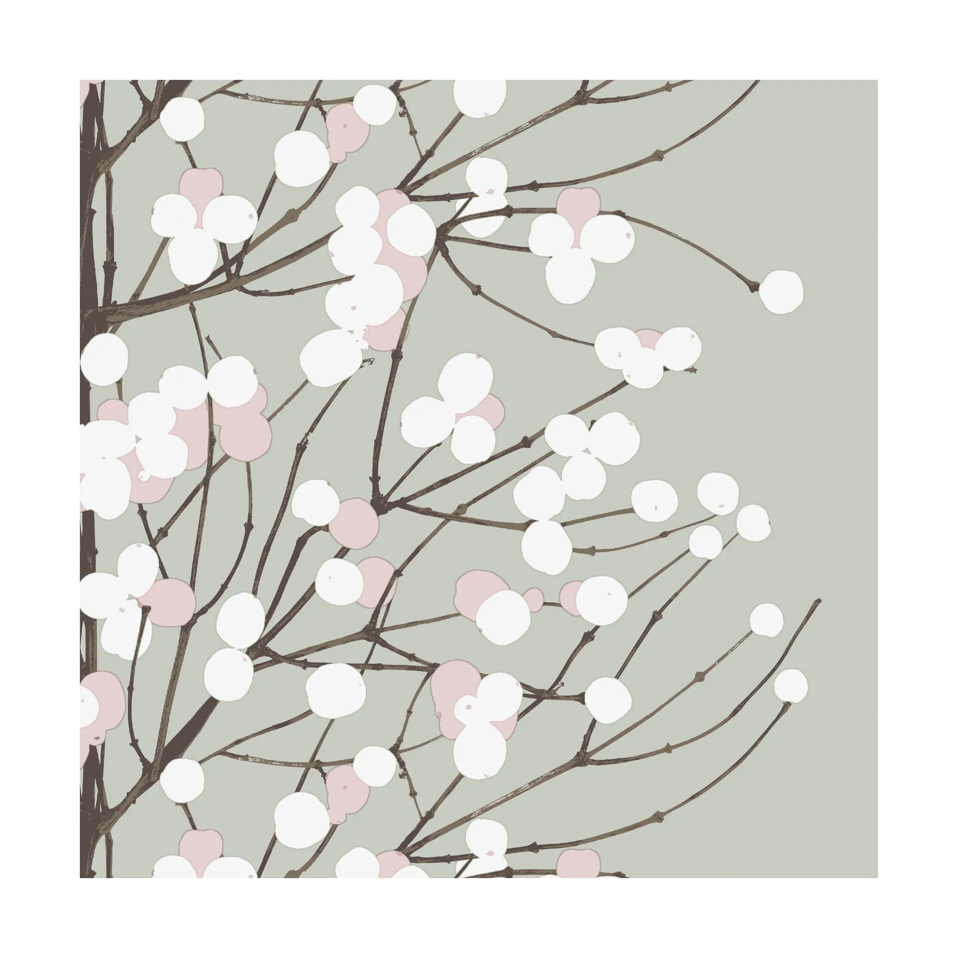 Servilletas Unniko 33x33 cm, 20-pack, Sage Marimekko