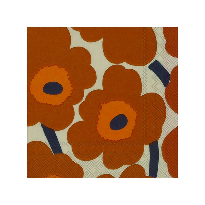 Servilletas Unniko 33x33 cm, 20-pack - Terracotta - Marimekko