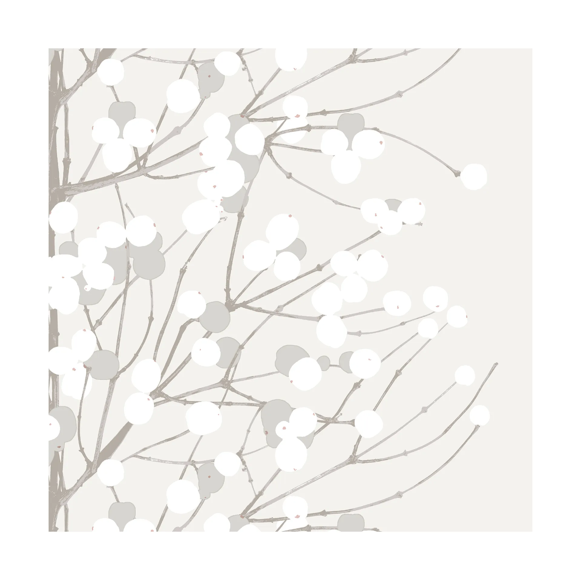 Servilletas Unniko 33x33 cm, 20-pack, White Marimekko