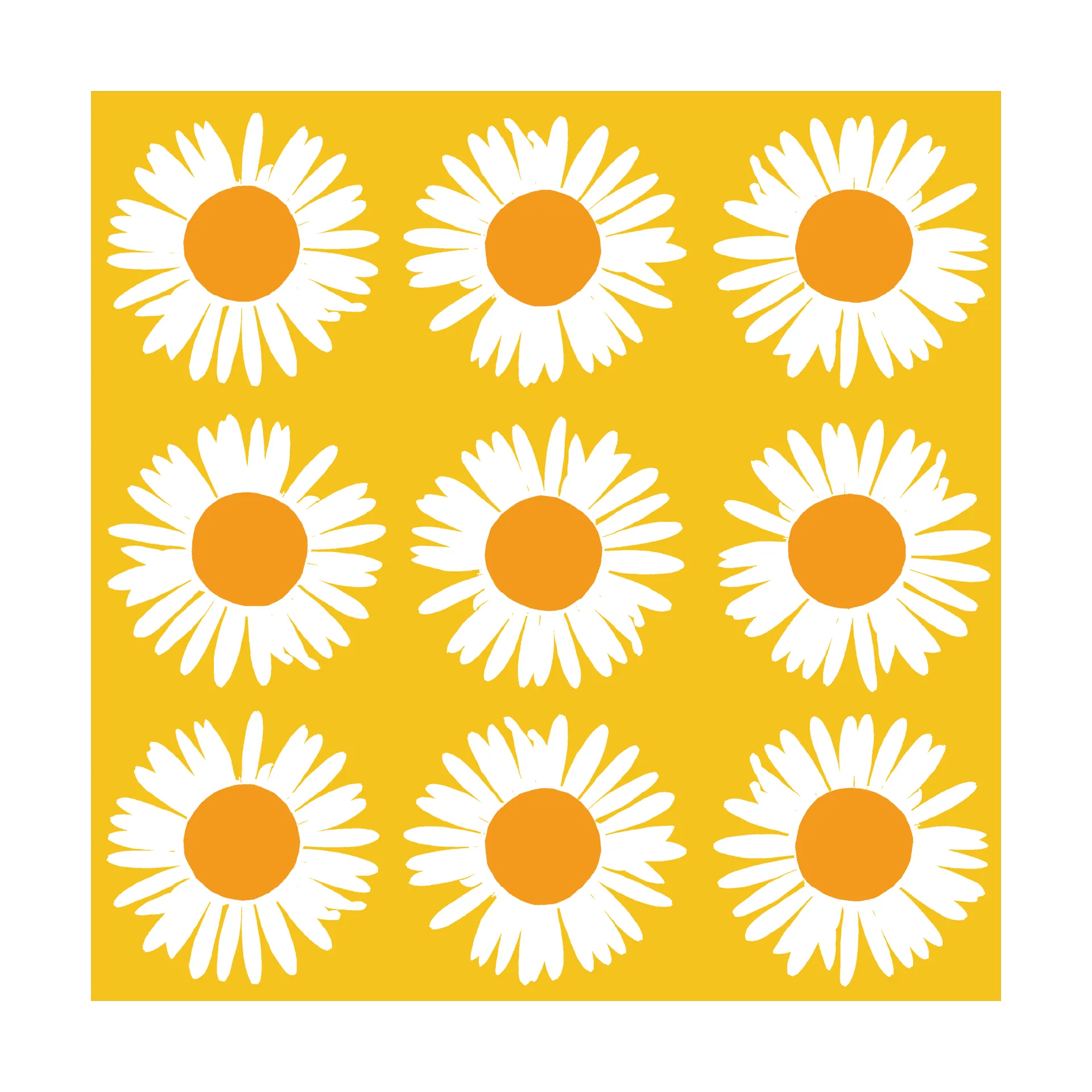 Servilletas Unniko 33x33 cm, 20-pack, Yellow Marimekko