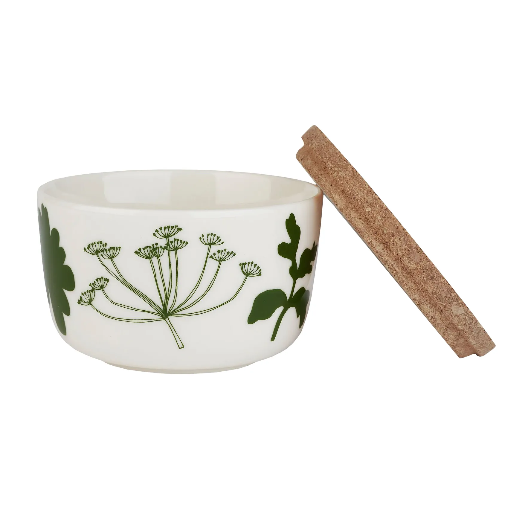 Set de 2 boles Elokuun Varjot 2,5 dl, blanco-verde-rosa Marimekko