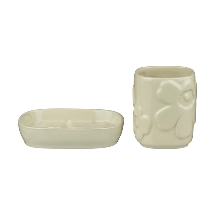 Set de baño Unikko 2 piezas - Beige - Marimekko