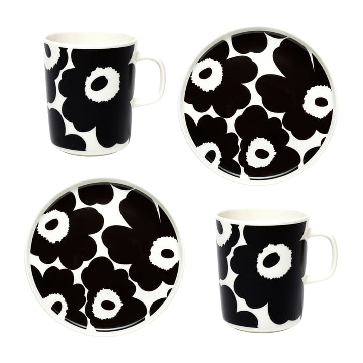 Set de desayuno Unikko - blanco-negro - Marimekko