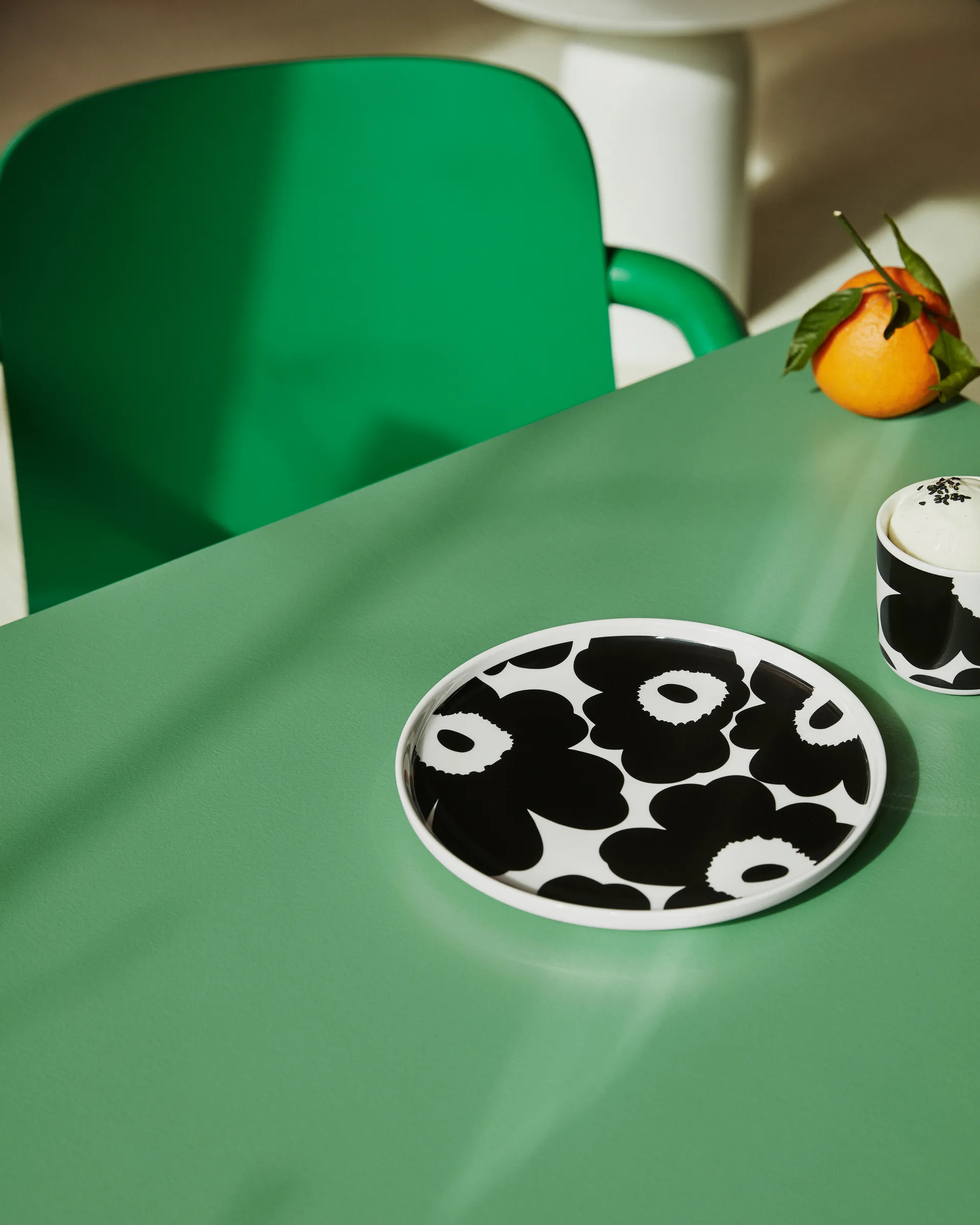 Set de desayuno Unikko, blanco-negro Marimekko