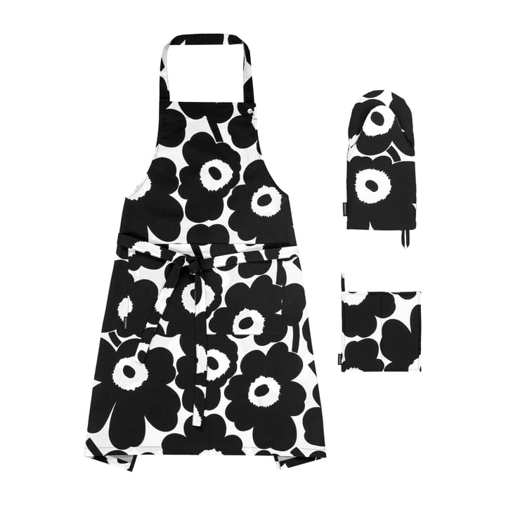 Set de textil de cocina Pieni Unikko - blanco-negro - Marimekko